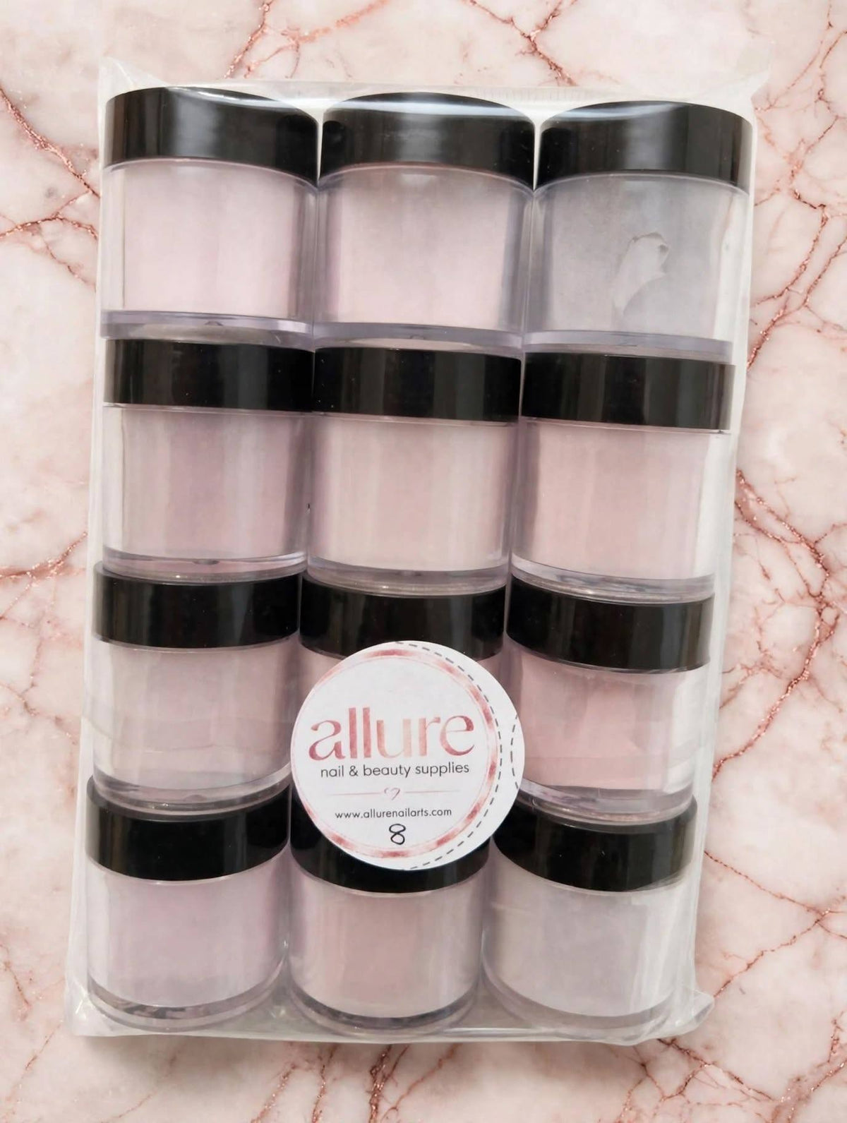 Allure 12pc Acrylic Powder Set No 8