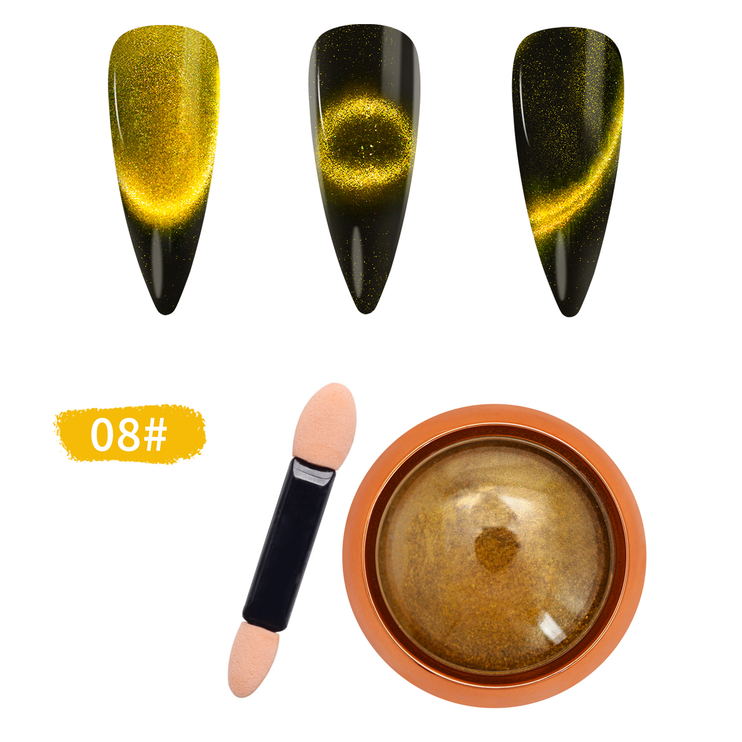 Nail 9D Cat eye Chrome No 8