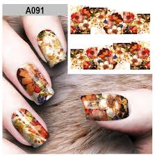 Flower Nail Decal A091