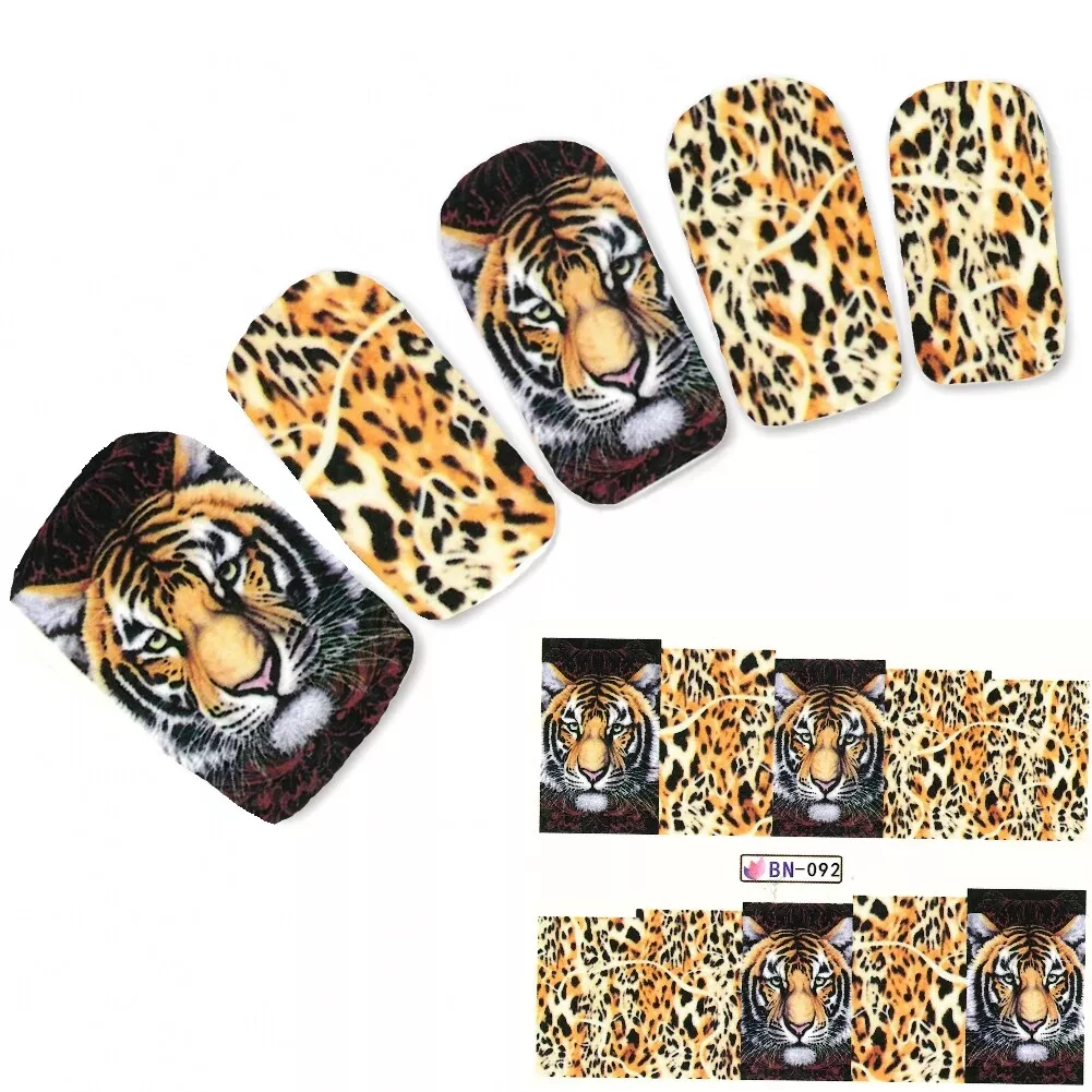 Tiger Wild Animal Nail Decal BN092