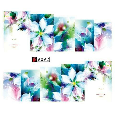 Flower Nail Decal A092