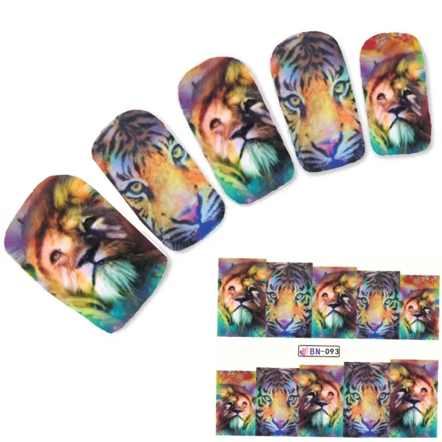 Tiger Wild Animal Nail Decal BN093