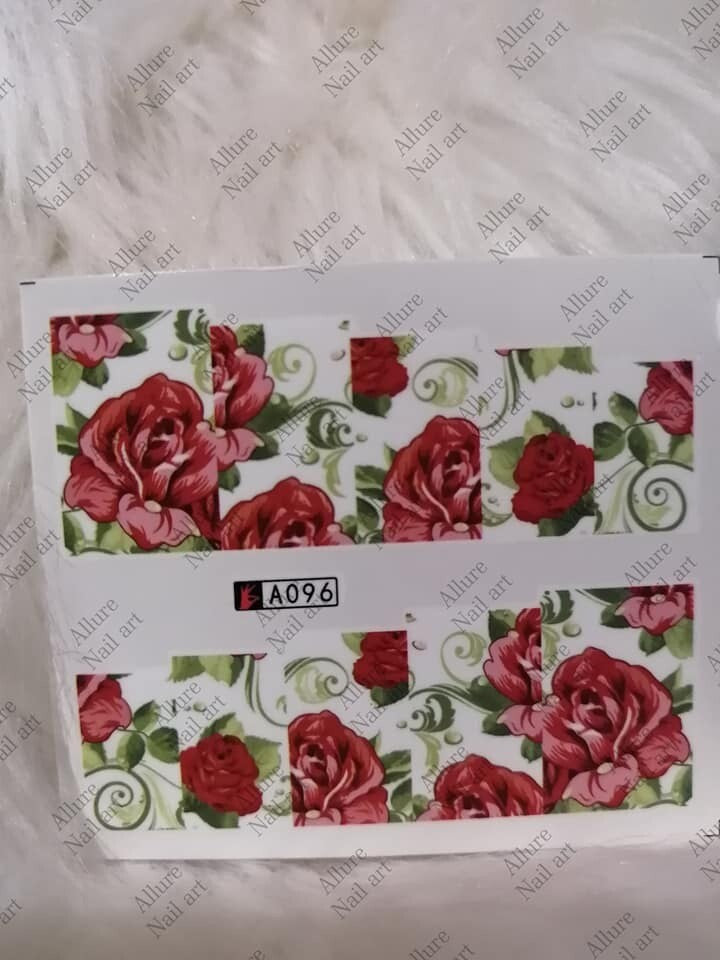 Flower Nail Decal A096
