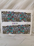 Cheetah Zebra Wild Animal Nail Decal BN096
