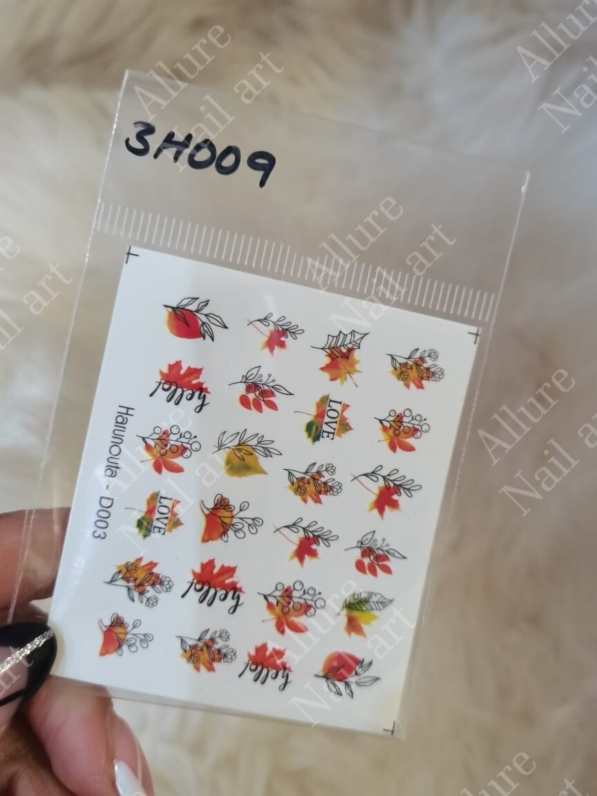 Abstract Nail Art Decal 3H009