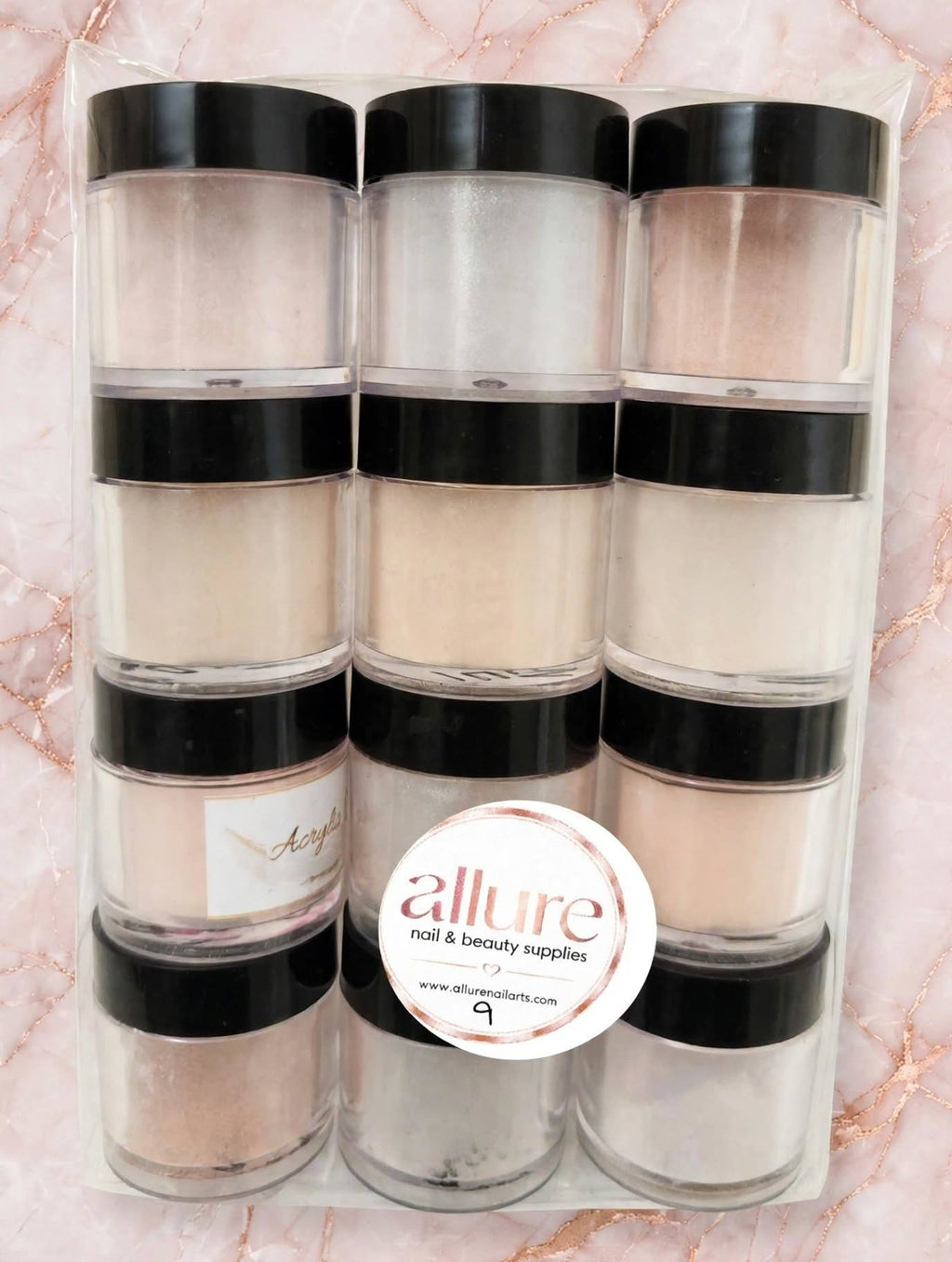 Allure 12pc Acrylic Powder Set No 9