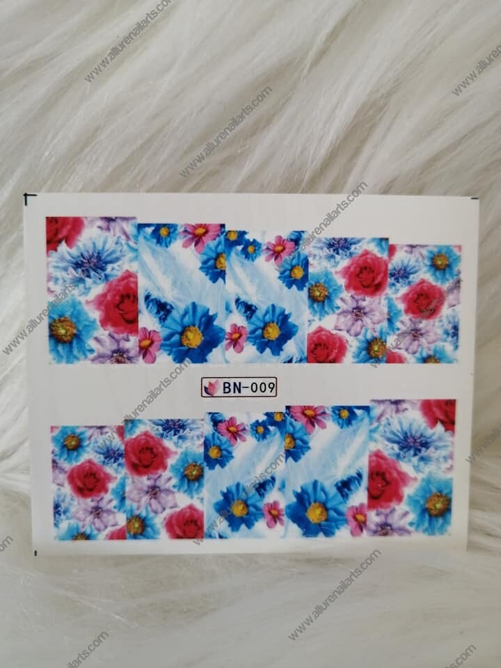 Flower Nail Decal Range BN001-12