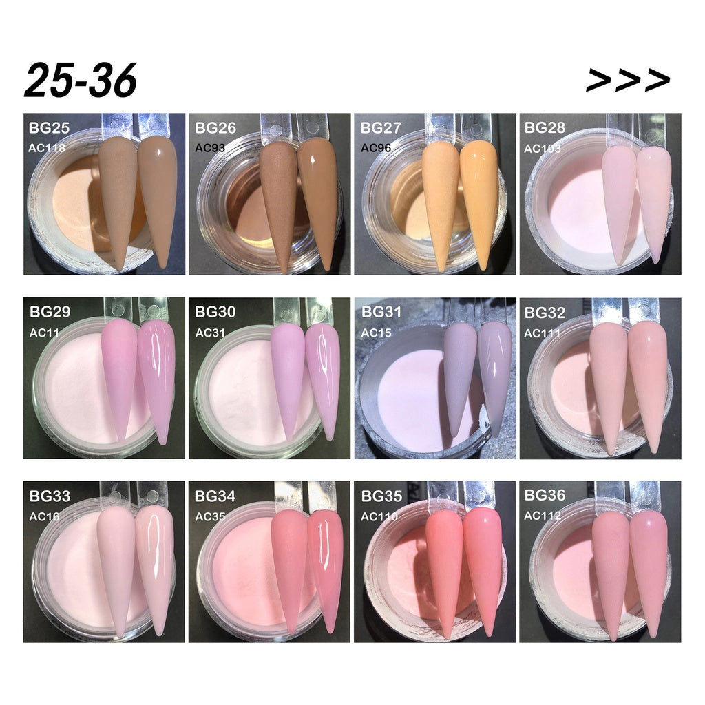 Bling Acrylic Powder 80 x 28g jars Random colors