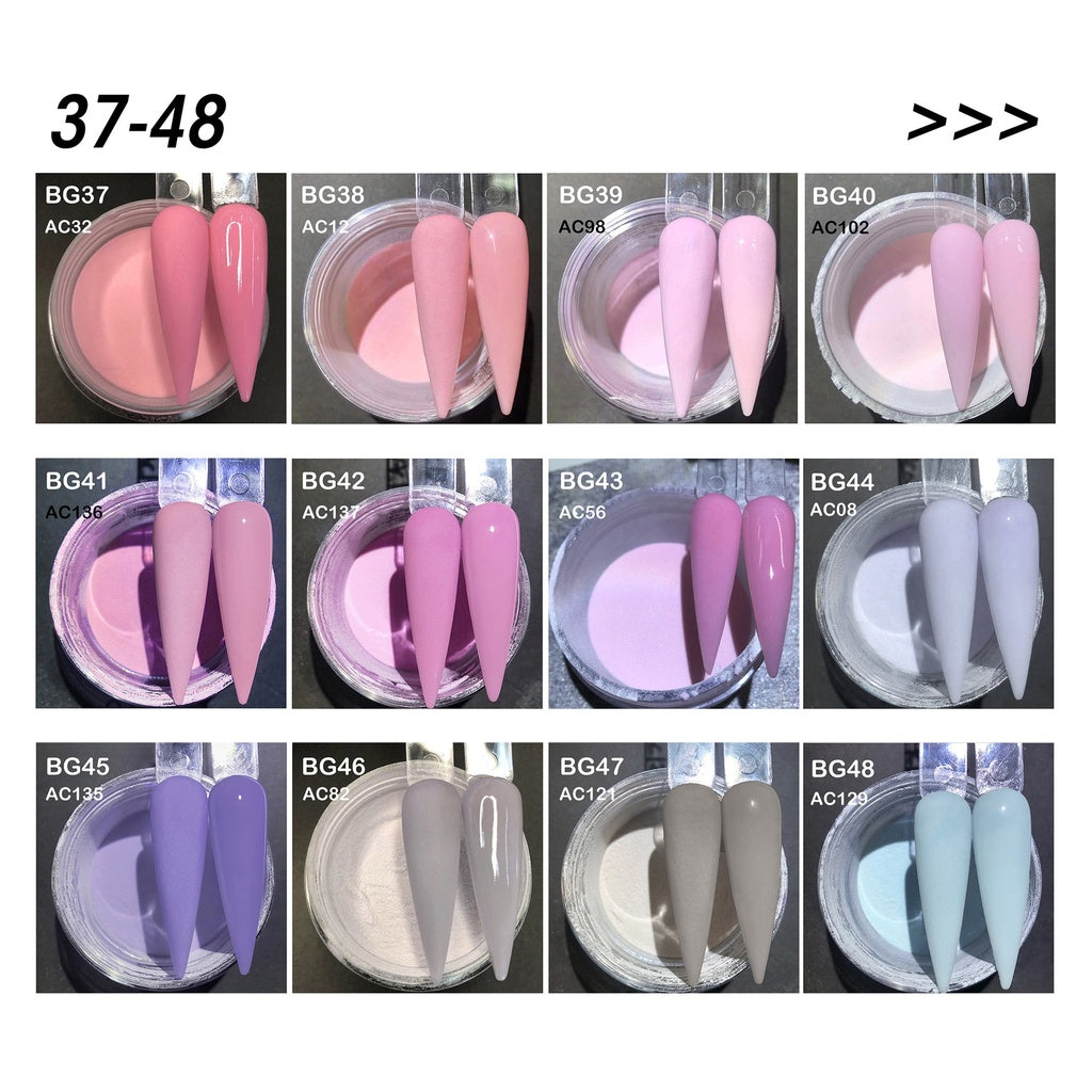 Bling Acrylic Powder 80 x 28g jars Random colors