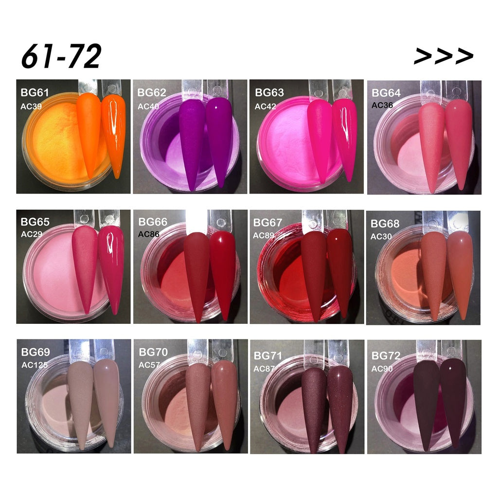 Bling Acrylic Powder 80 x 28g jars Random colors