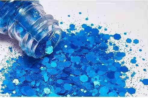 Blue Matt Glitter