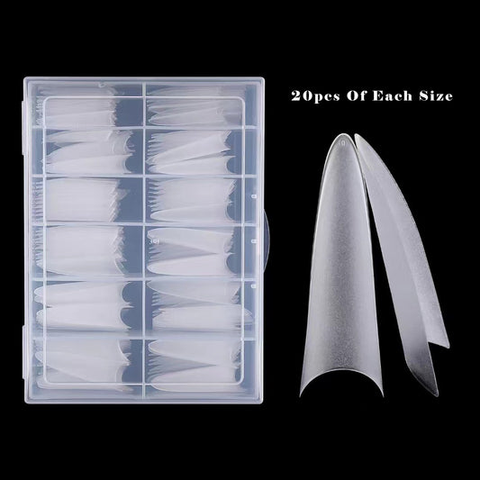Matte Extra Long Bullet Shape Tips 240pcs