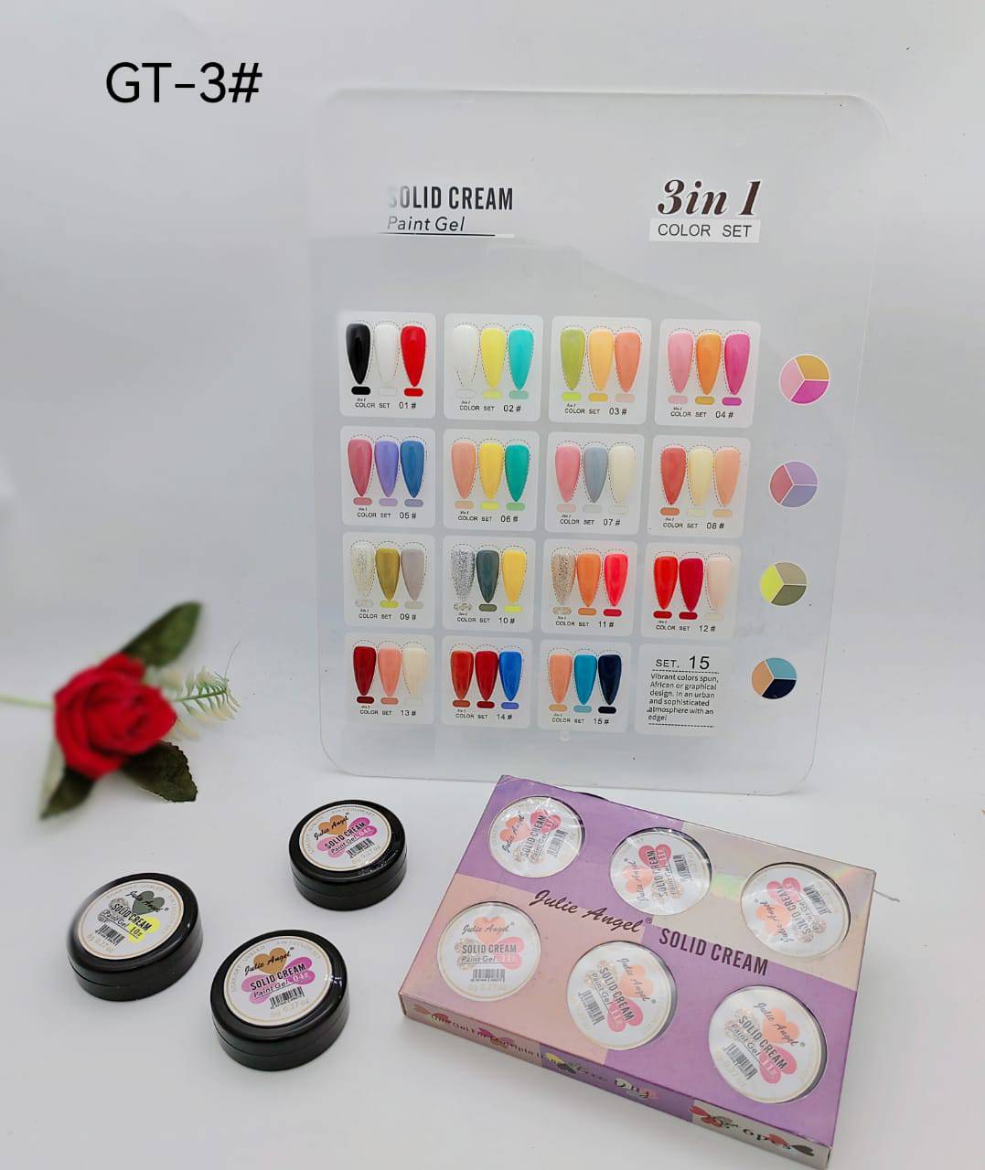 Julie Solid Mud Creme Gel Trio Jar No 1