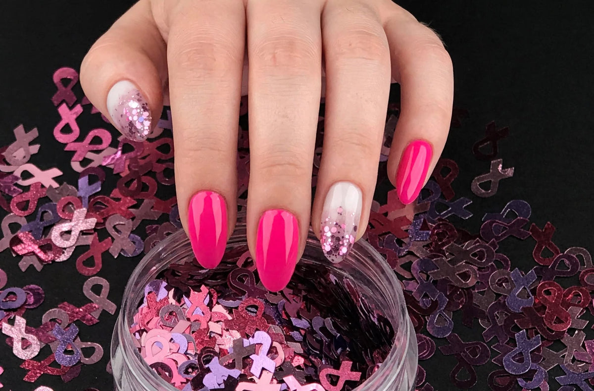 Cancer Awareness Ribbon Sequin 3g Jars