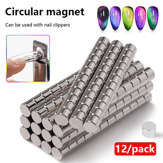 12Pcs Magnet Nail Tool Cat Eye Magnet Nail Art
