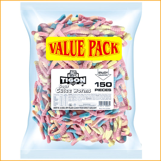 Sour Cutee Worms 1kg