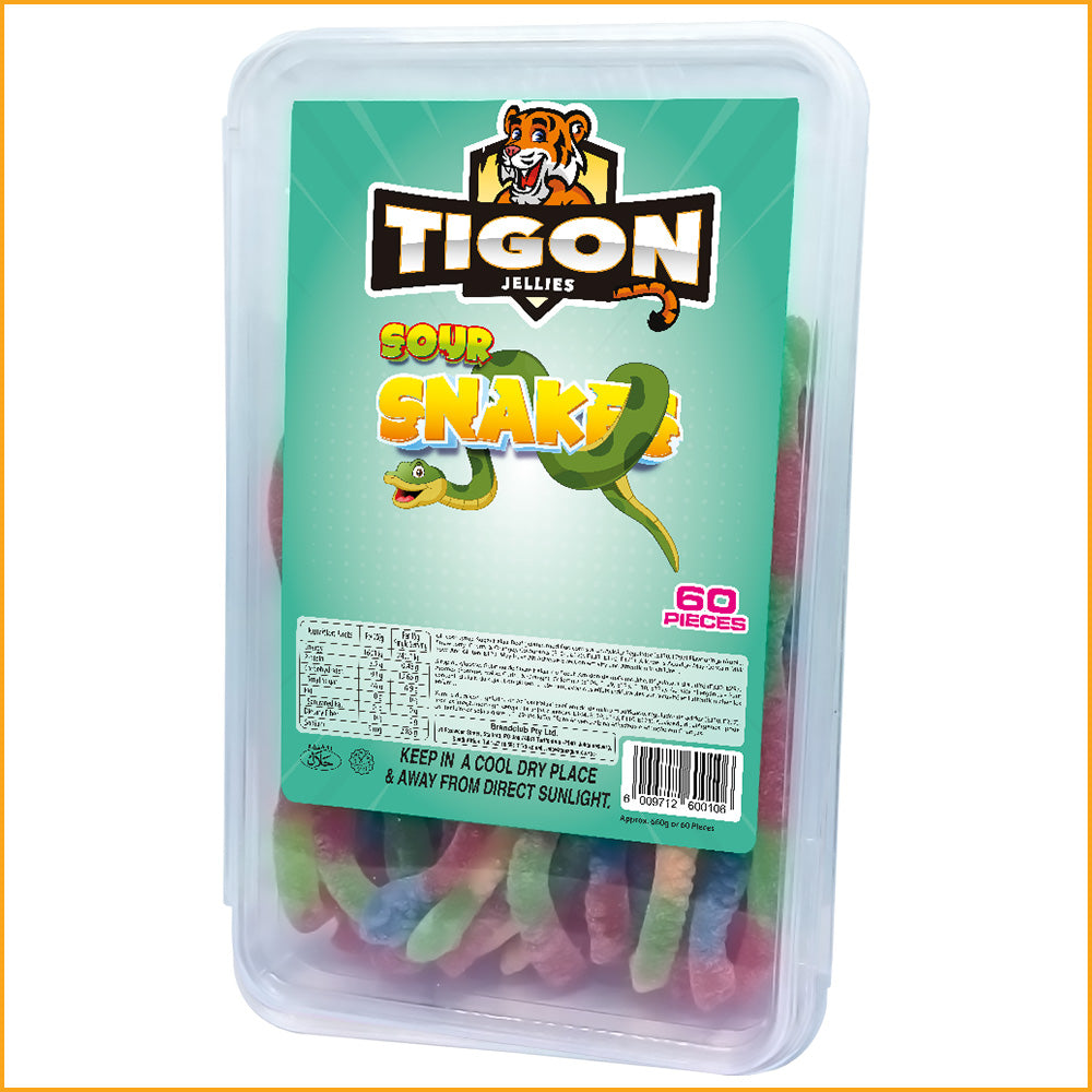 Tigon Jellies – Sour Snakes – Assorted Flavours