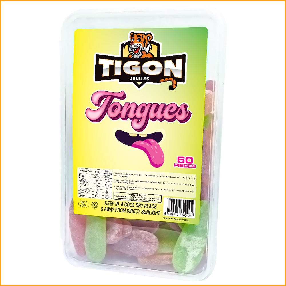 Tigon Jellies – Tongues – Assorted Flavours