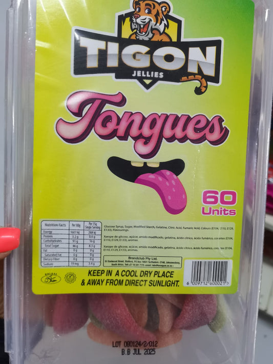 Tigon Jellies – Tongues – Assorted Flavours