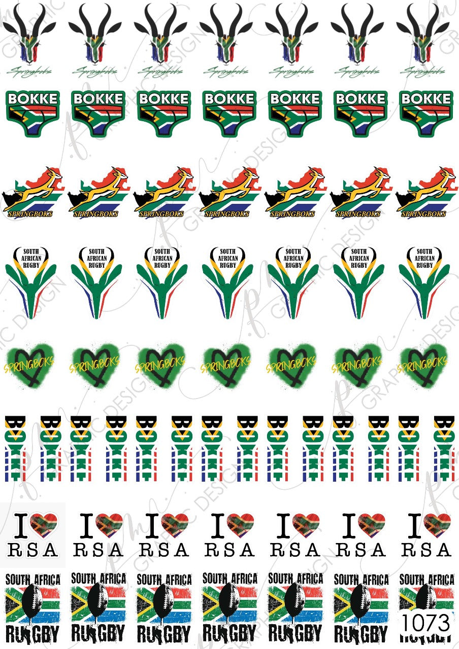 Bokkie SA Bokke Nail Art Decal PM1073