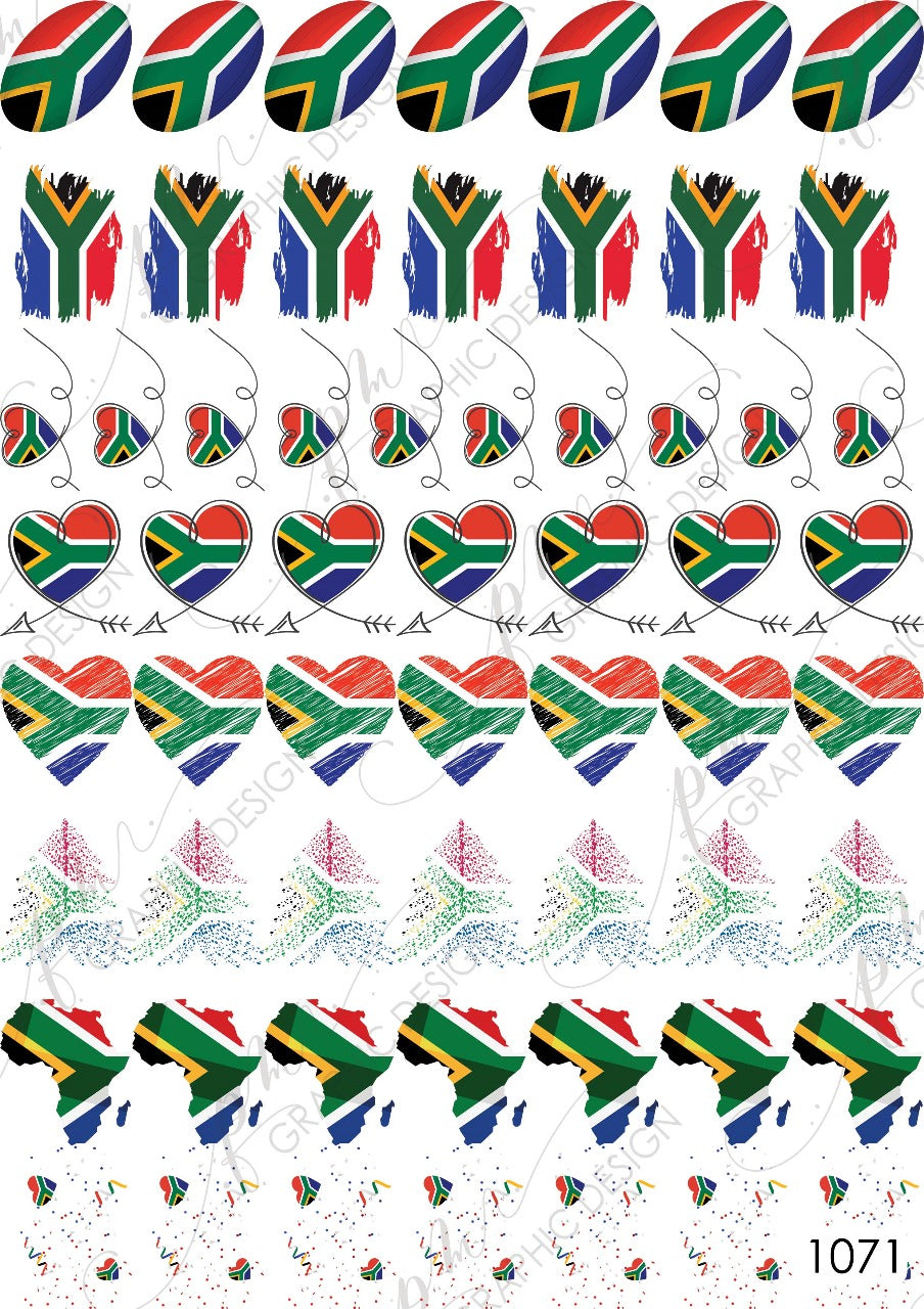 Bokkie SA Bokke Nail Art Decal PM1071