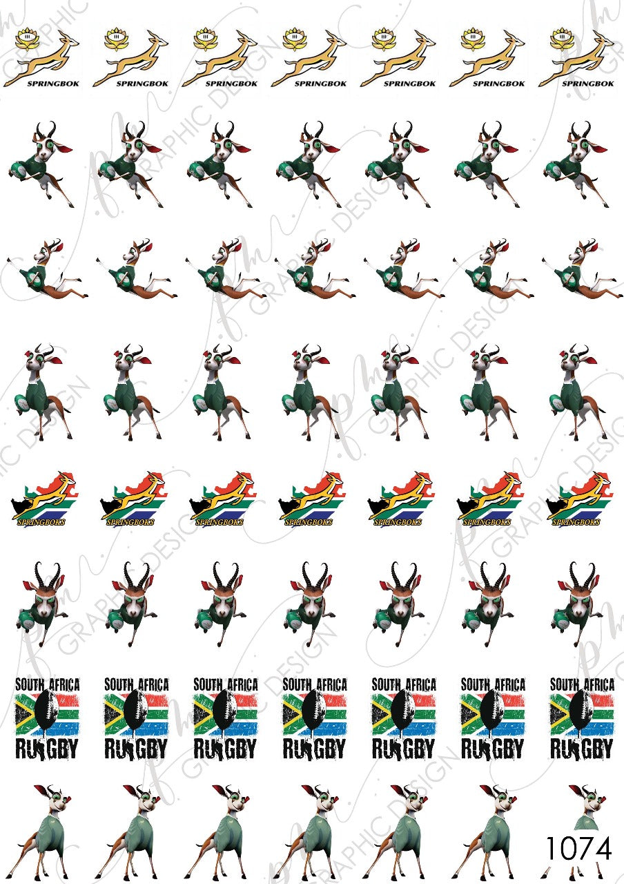 Bokkie SA Bokke Nail Art Decal PM1074