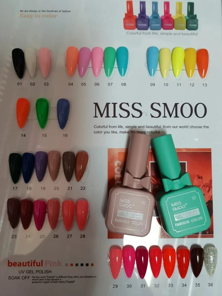 Smoo gel polish 36 bottles set