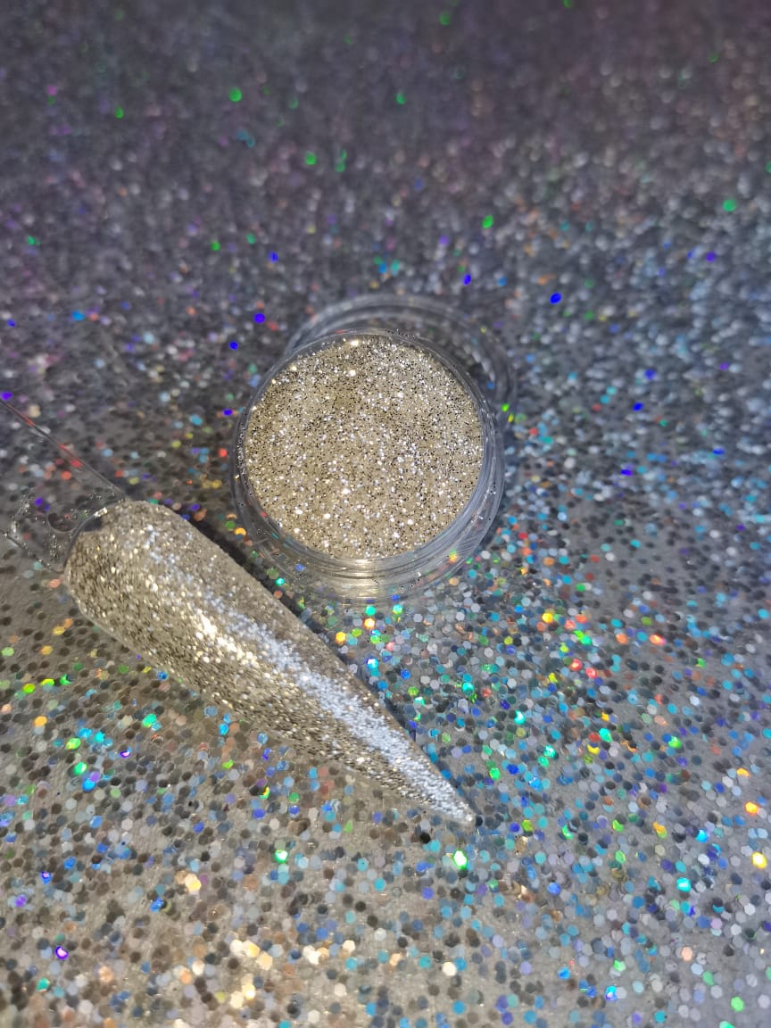 Mirror Silver Glitter