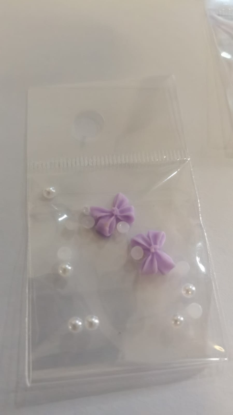 Bow Resin Nail Art Decoration 2pcs