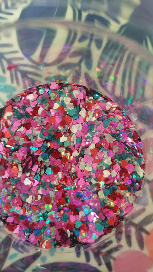 Heart Sequin Art Multi-color mix