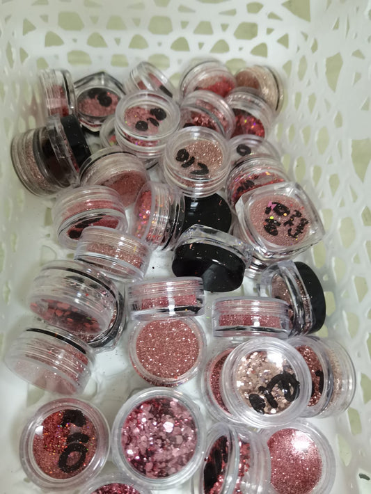 Shades of Pink Nail Glitter