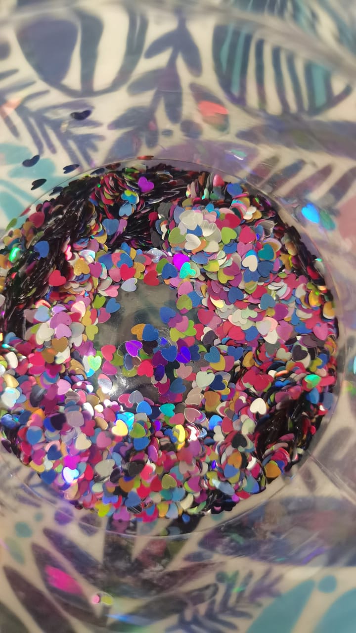 Heart Sequin Art Multi-color mix