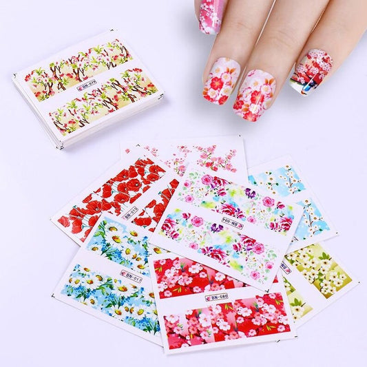 Flower Nail Decal Range BN001-12