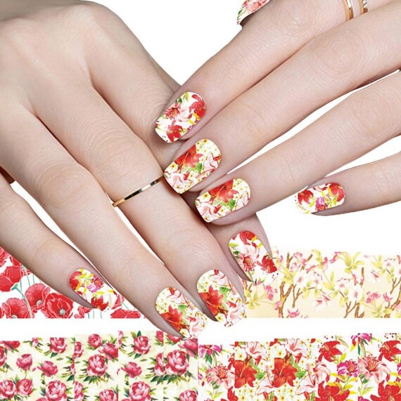Flower Nail Decal Range BN001-12