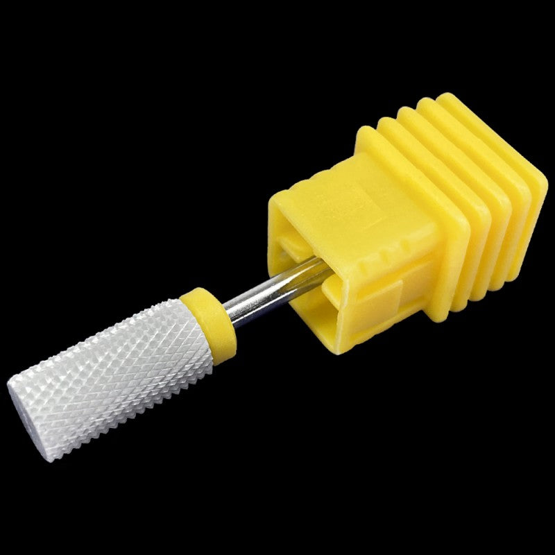 Ceramic Nail Drill Bit Large Barrel Yellow – Grit: XF (xtra fine) 3/32″