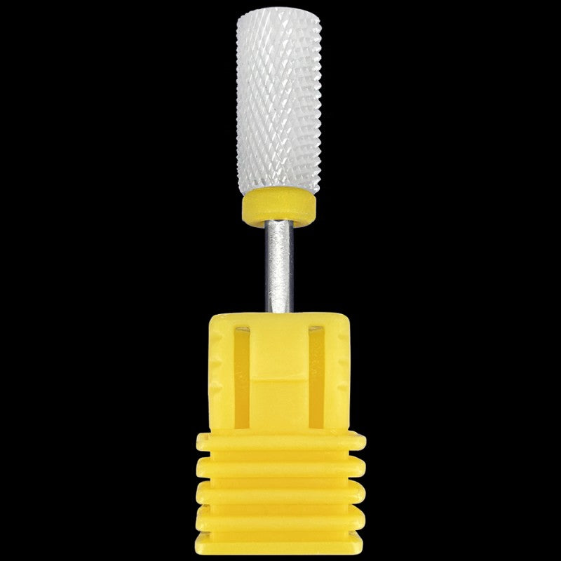 Ceramic Nail Drill Bit Large Barrel Yellow – Grit: XF (xtra fine) 3/32″