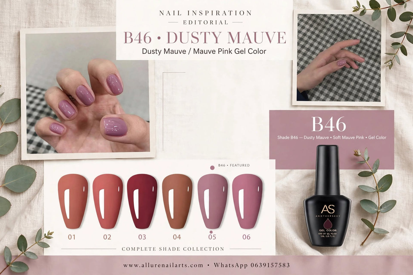 AS Gel Polish B46 Series 6pcs set