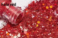 Red Holographic Chunky Glitter