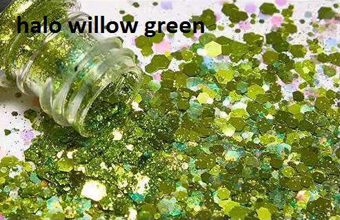 Willow Green Holographic Chunky Glitter