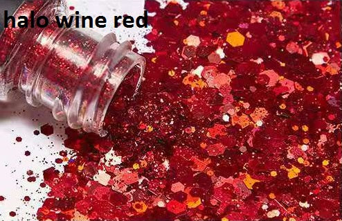 Wine Red Holographic Chunky Glitter