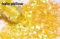 Yellow Holographic Chunky Glitter