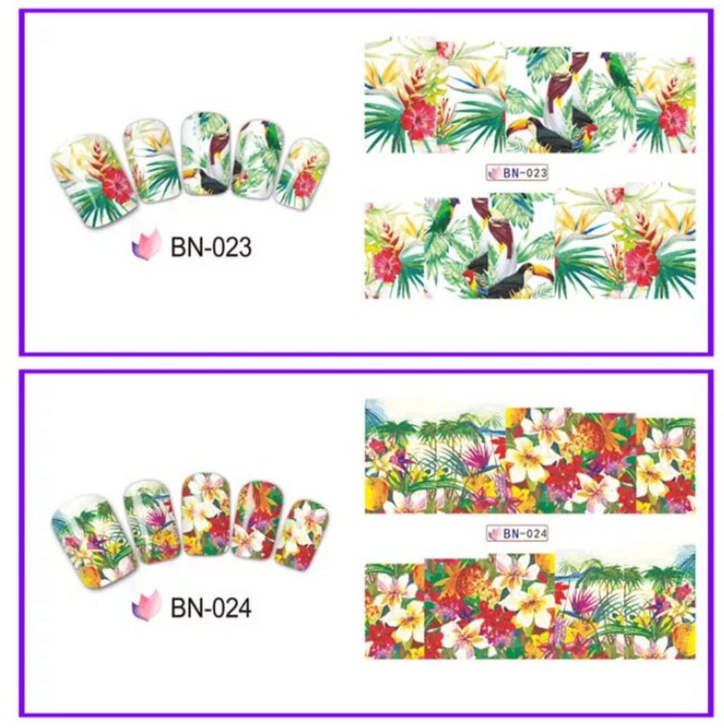 Flower Nail Decal Range BN013-24