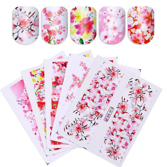 Flower Nail Decal Range BN013-24