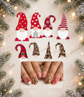 Gnome Christmas Nail Art Decal