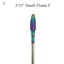 F Colorful Small Flame 3/32 Nail Drill Bit 78