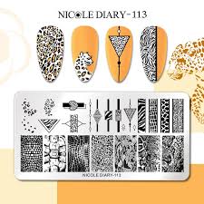 Nicole Diary Animal Print Stamping Plate ND113