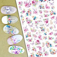 Flower Nail Sticker F666