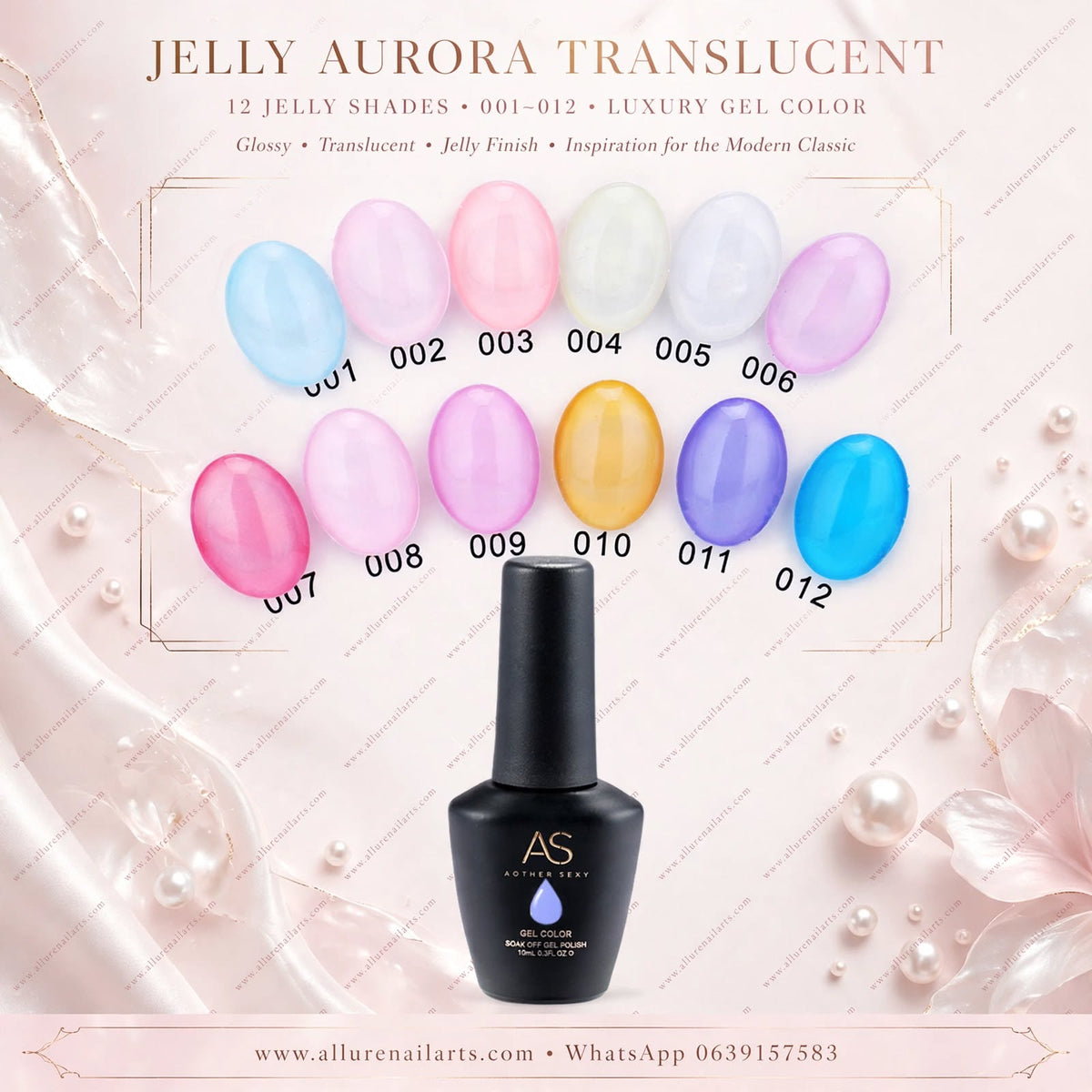 AS Gel Polish - Ice 15ml 6pcs set