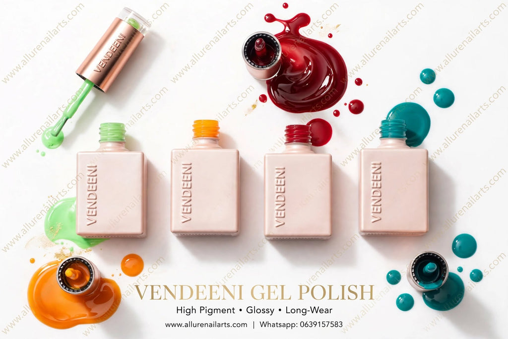 Vendeeni 144 colors Gel Polish set with a color chart