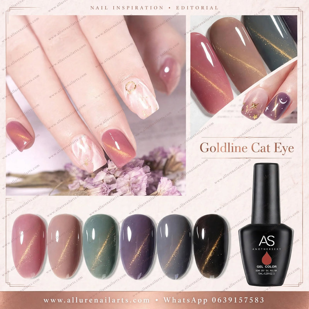 AS UV/LED Goldline Cat Eye Gel Polish 15ml Set